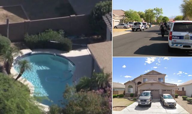 Arizona father finds twin girls drowned in backyard swimming pool ...